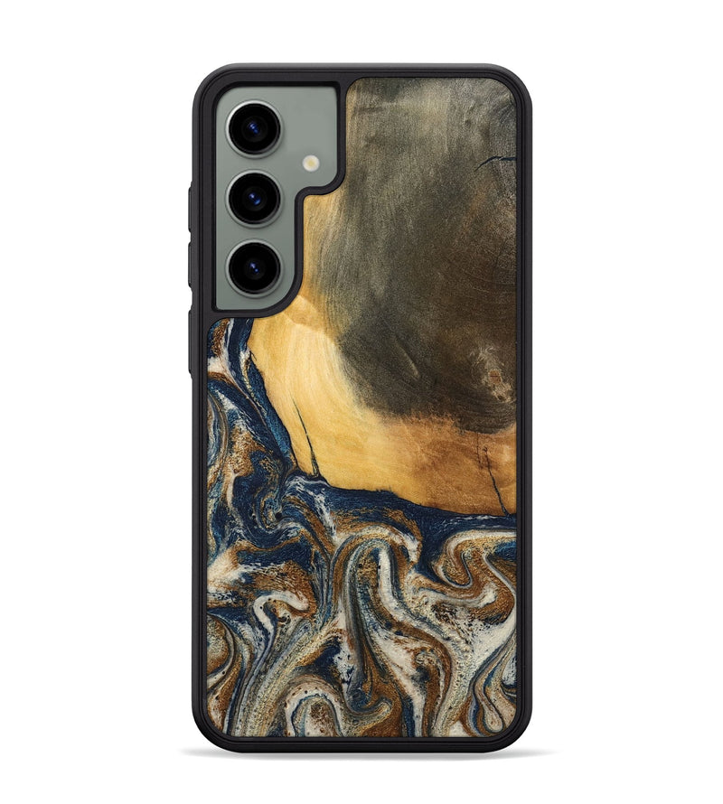 Galaxy S24 Plus Wood Phone Case - Kinley (Teal & Gold, 796957)