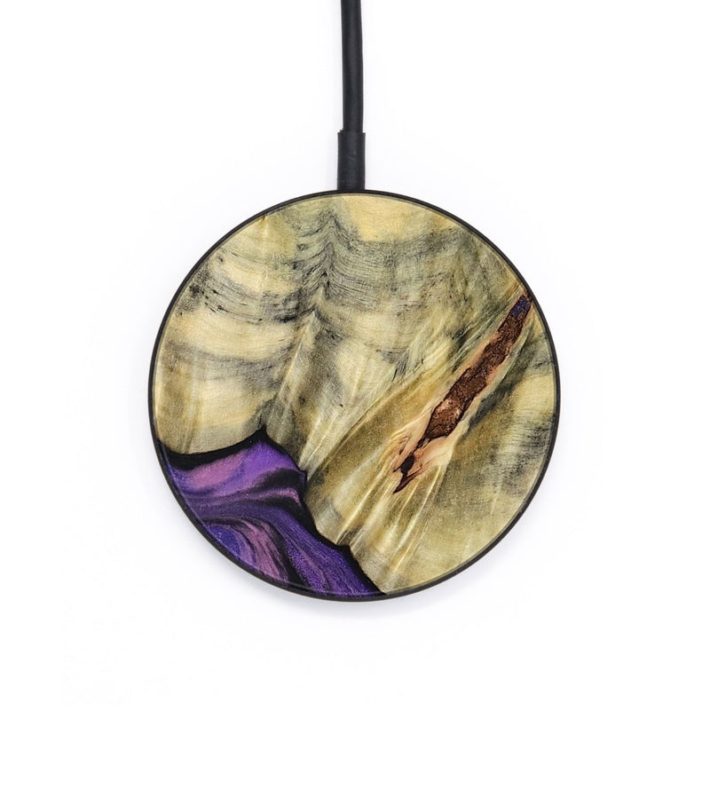 Circle Wood Wireless Charger - Ainhoa (Purple, 796960)