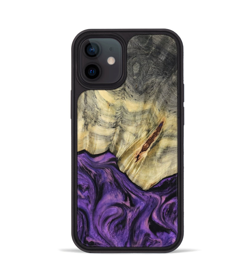 iPhone 12 Wood Phone Case - Ainhoa (Purple, 796960)