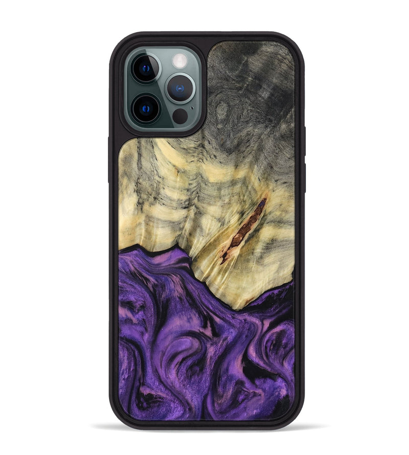 iPhone 12 Pro Max Wood Phone Case - Ainhoa (Purple, 796960)