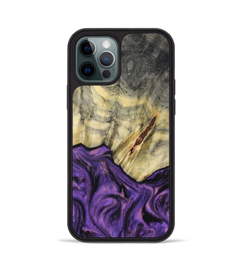 iPhone 12 Pro Wood Phone Case - Ainhoa (Purple, 796960)