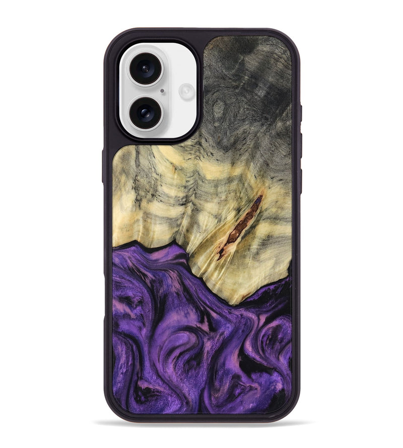 iPhone 16 Plus Wood Phone Case - Ainhoa (Purple, 796960)