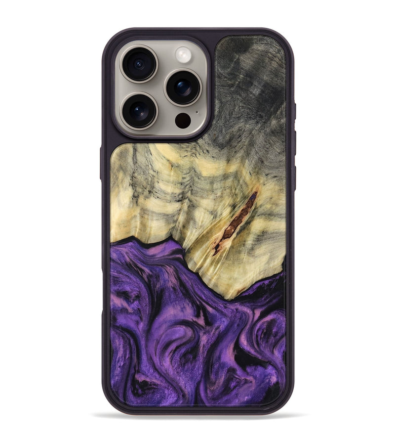 iPhone 16 Pro Max Wood Phone Case - Ainhoa (Purple, 796960)