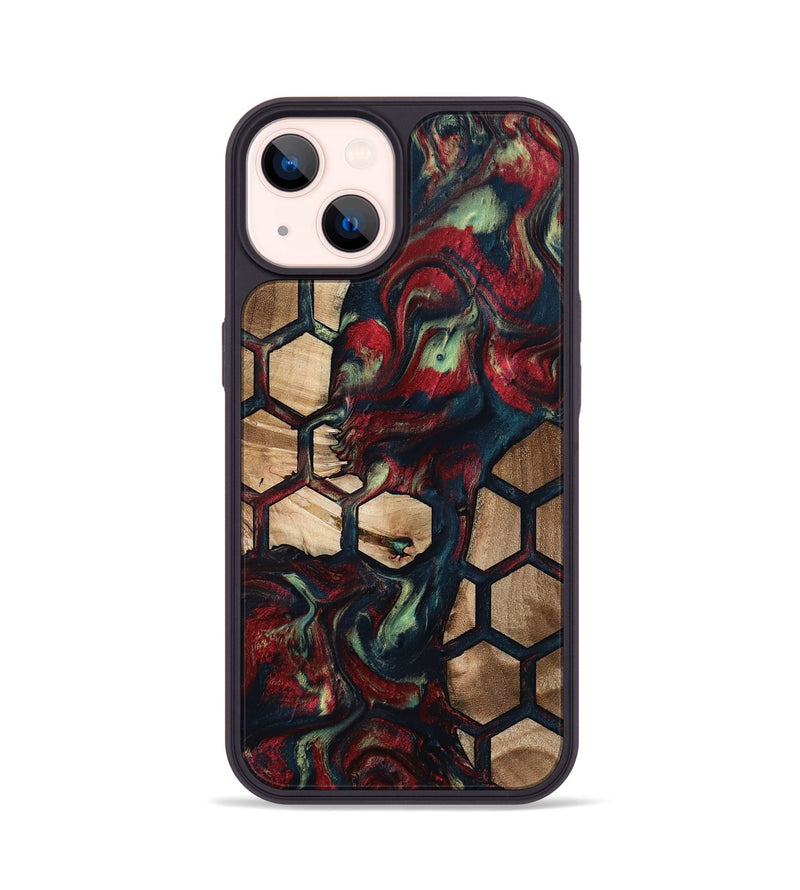 iPhone 14 Wood Phone Case - Quiana (Pattern, 796982)