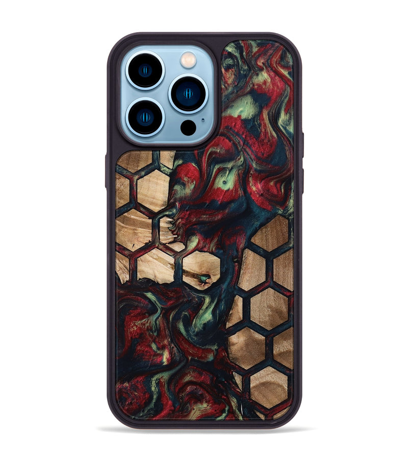 iPhone 14 Pro Max Wood Phone Case - Quiana (Pattern, 796982)