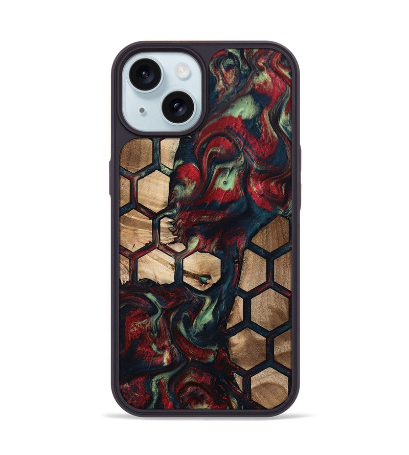 iPhone 15 Wood Phone Case - Quiana (Pattern, 796982)