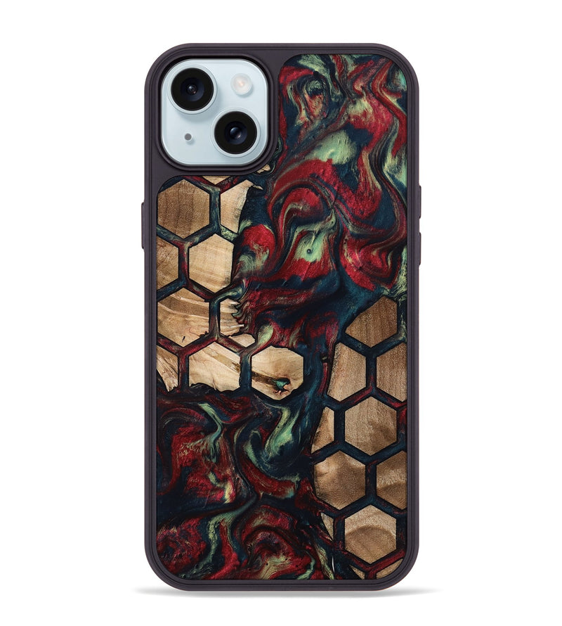 iPhone 15 Plus Wood Phone Case - Quiana (Pattern, 796982)