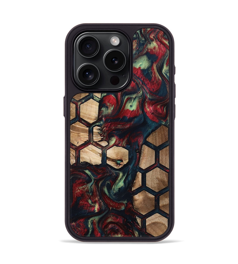 iPhone 15 Pro Wood Phone Case - Quiana (Pattern, 796982)