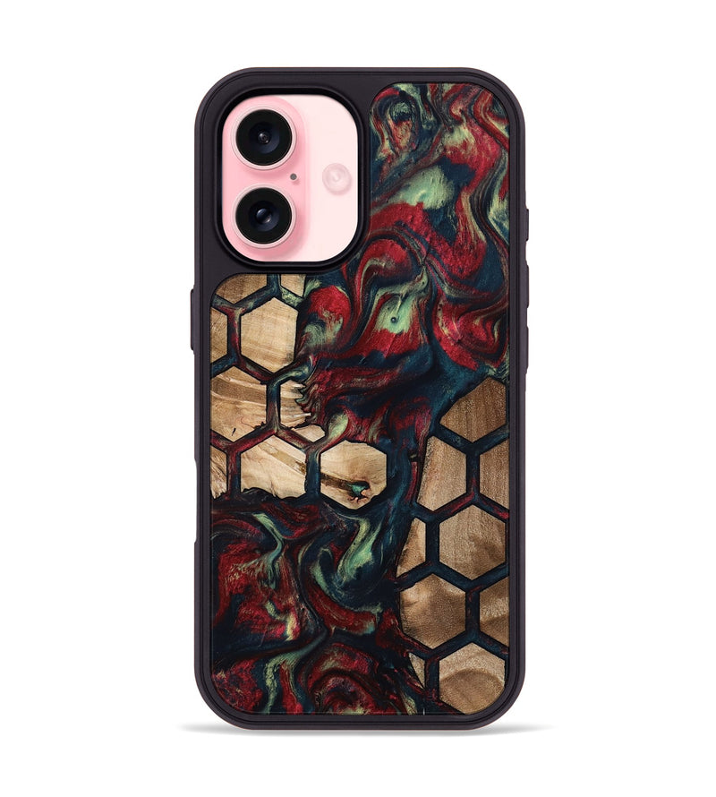 iPhone 16 Wood Phone Case - Quiana (Pattern, 796982)