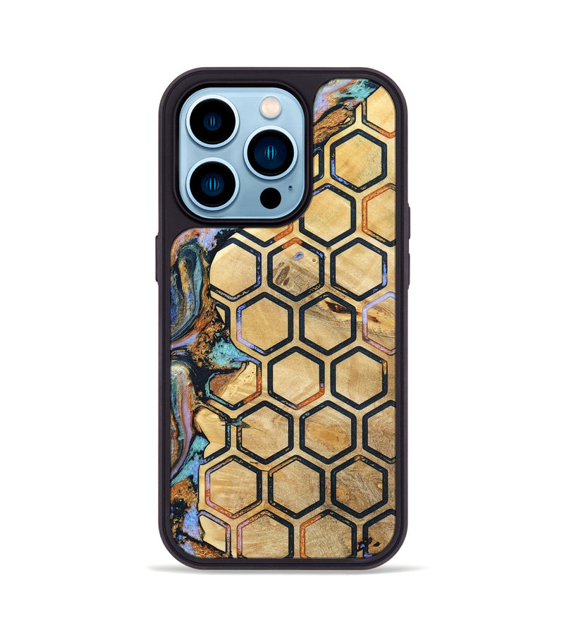 iPhone 14 Pro Wood Phone Case - Edison (Pattern, 796985)