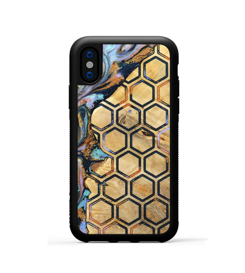 iPhone Xs Wood Phone Case - Edison (Pattern, 796985)