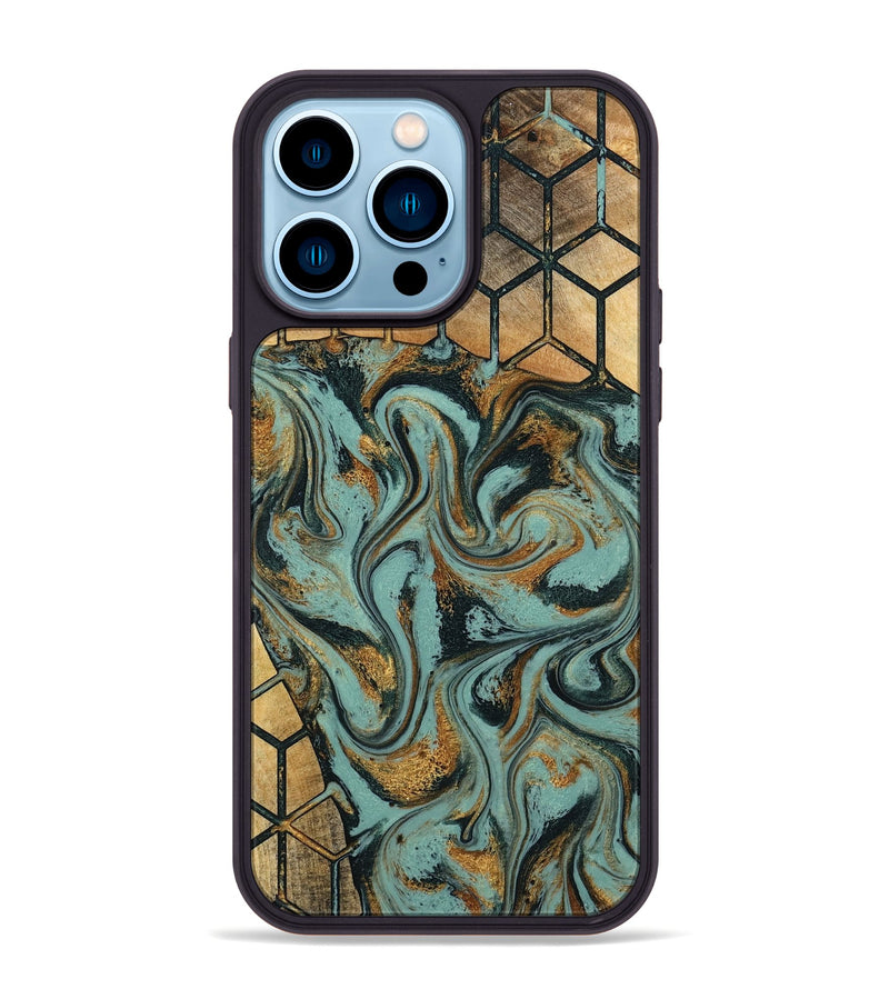 iPhone 14 Pro Max Wood Phone Case - Dasia (Pattern, 796989)