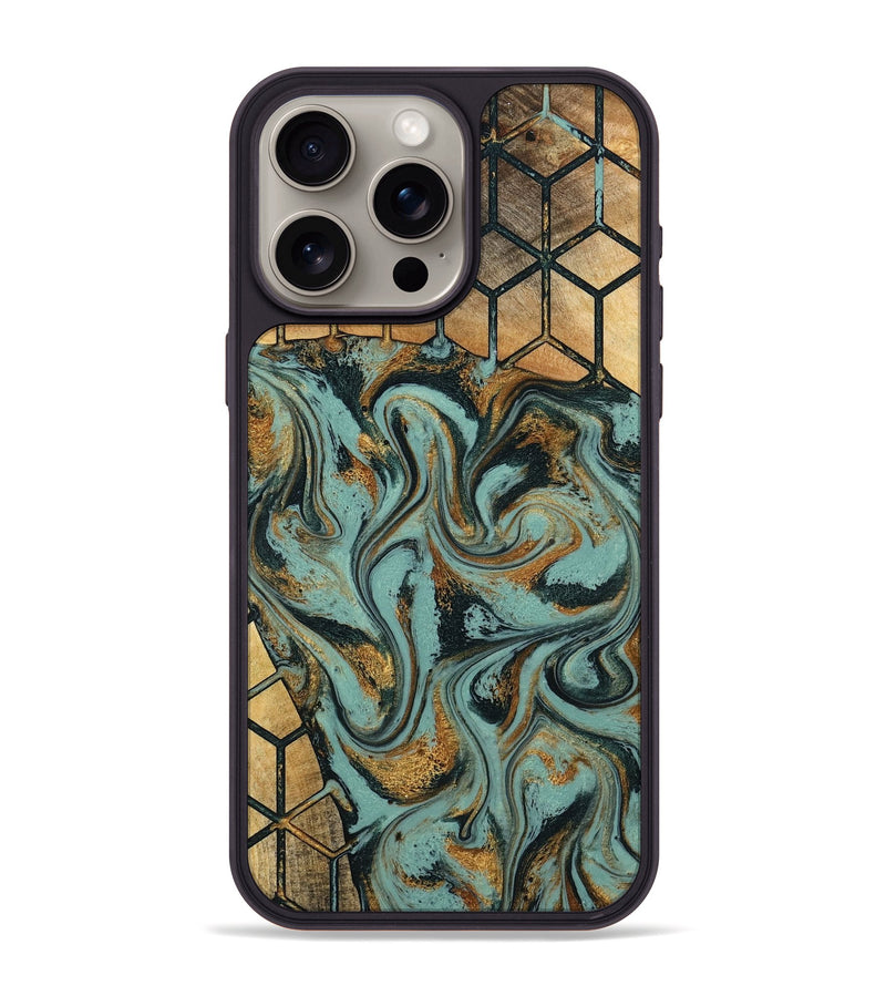 iPhone 15 Pro Max Wood Phone Case - Dasia (Pattern, 796989)