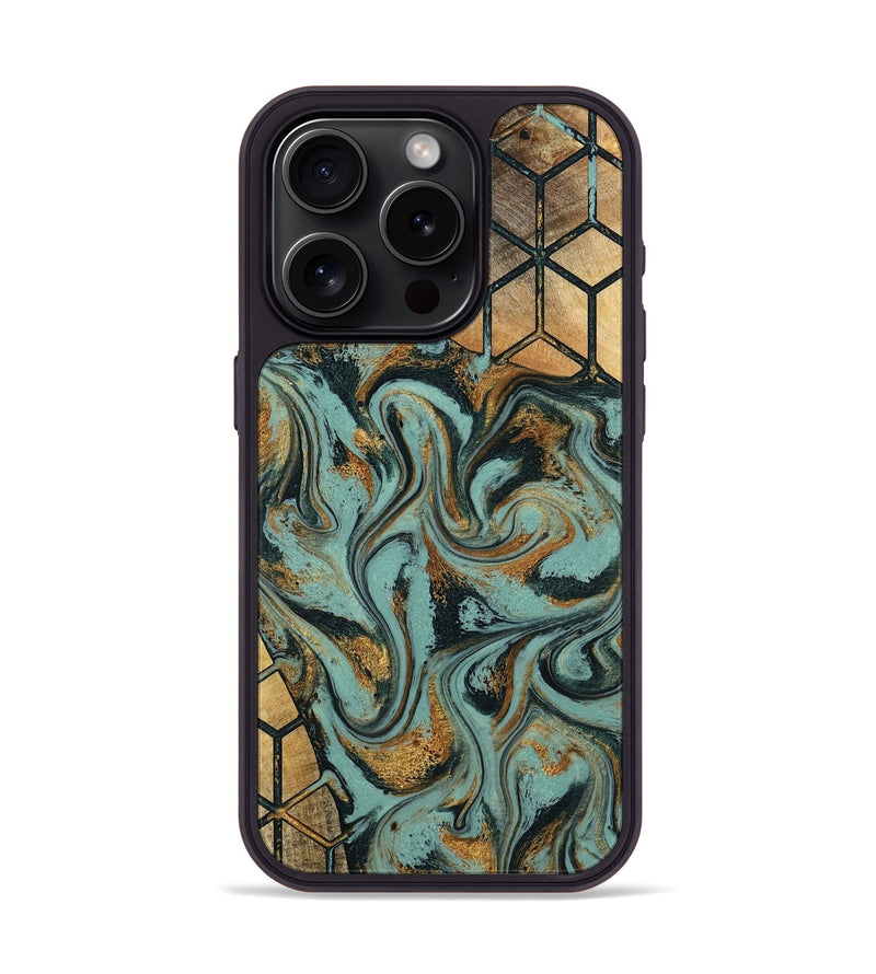 iPhone 15 Pro Wood Phone Case - Dasia (Pattern, 796989)