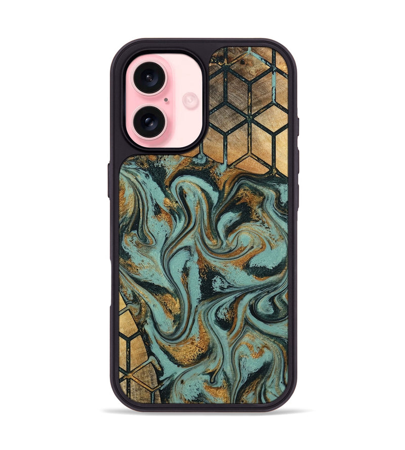 iPhone 16 Wood Phone Case - Dasia (Pattern, 796989)