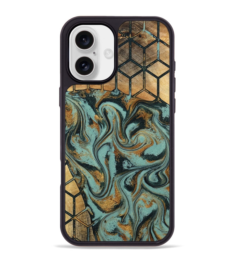 iPhone 16 Plus Wood Phone Case - Dasia (Pattern, 796989)
