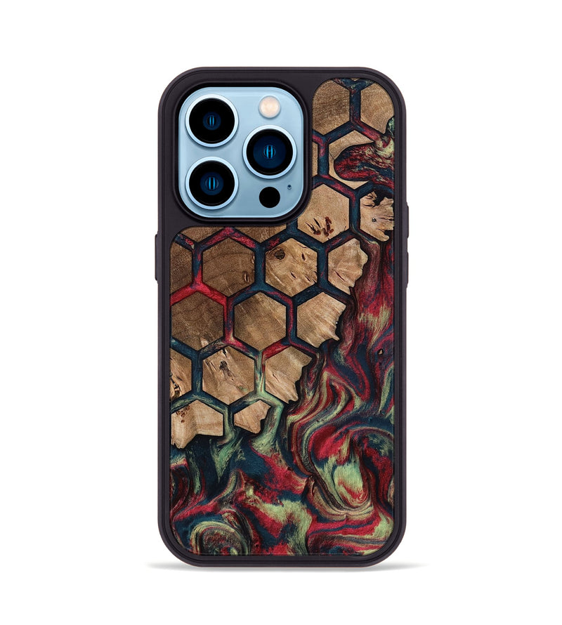 iPhone 14 Pro Wood Phone Case - Alda (Pattern, 797036)