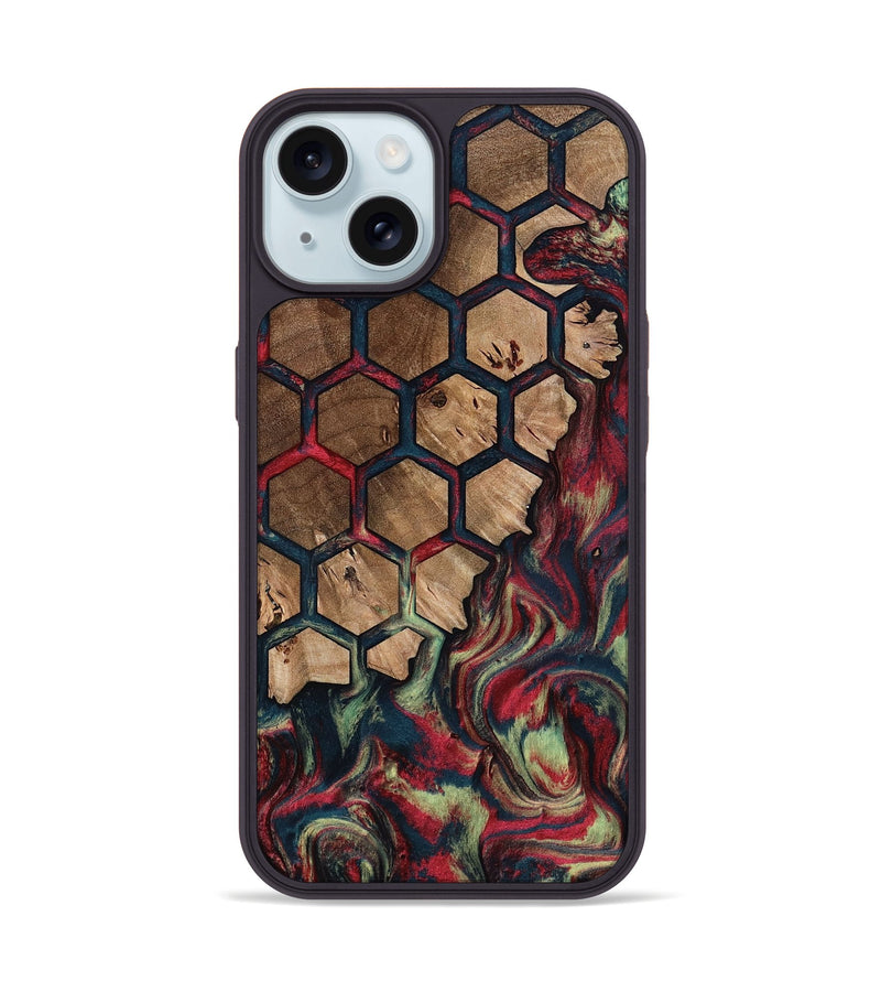iPhone 15 Wood Phone Case - Alda (Pattern, 797036)