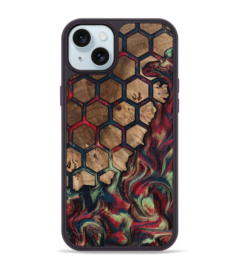 iPhone 15 Plus Wood Phone Case - Alda (Pattern, 797036)