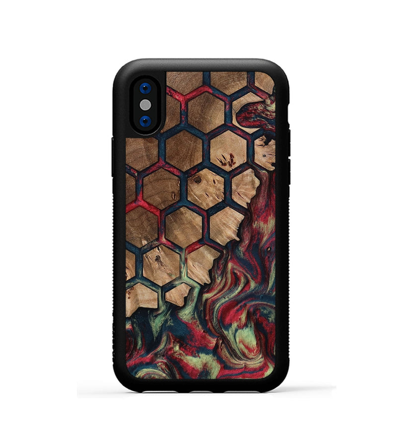 iPhone Xs Wood Phone Case - Alda (Pattern, 797036)