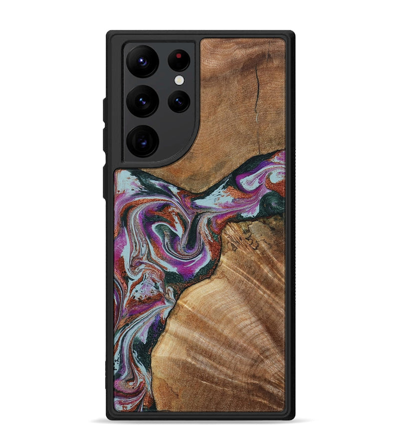 Galaxy S22 Ultra Wood Phone Case - Green (Green, 797042)