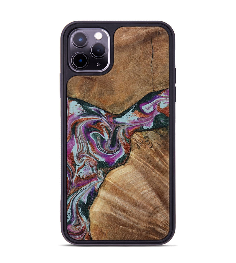 iPhone 11 Pro Max Wood Phone Case - Green (Green, 797042)