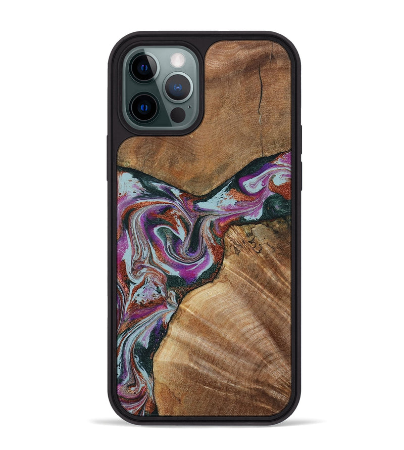 iPhone 12 Pro Max Wood Phone Case - Green (Green, 797042)