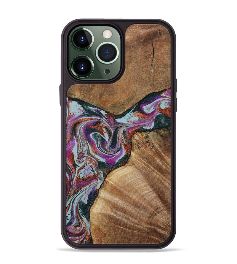 iPhone 13 Pro Max Wood Phone Case - Green (Green, 797042)