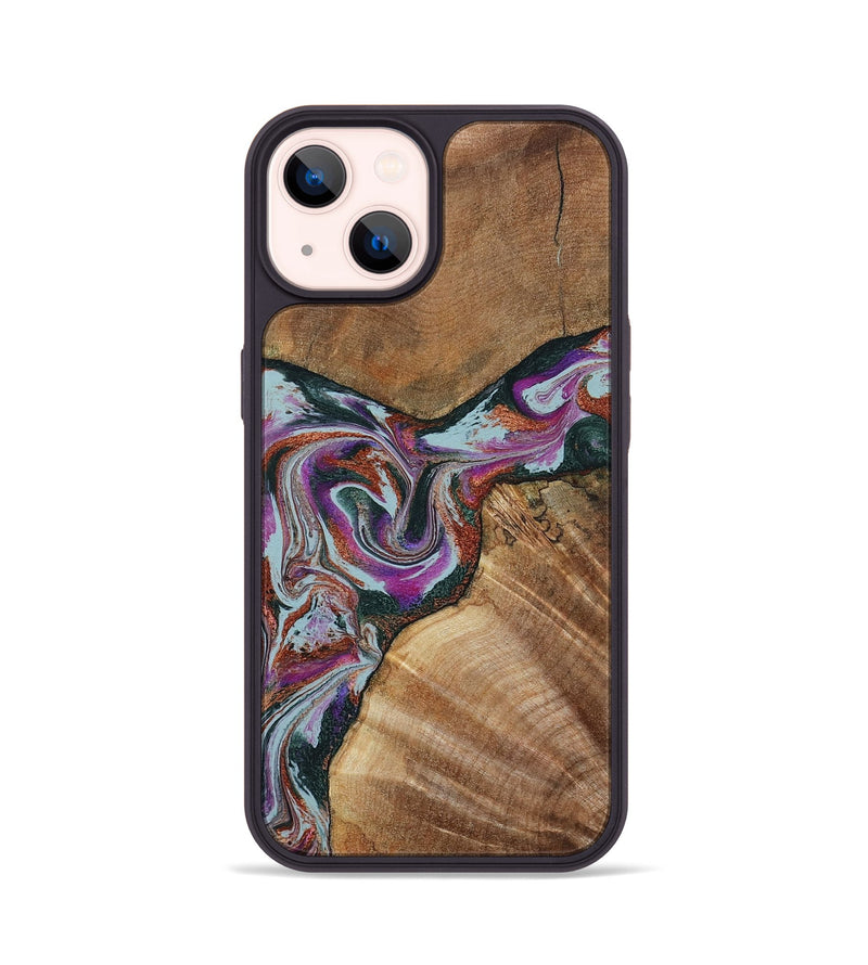 iPhone 14 Wood Phone Case - Green (Green, 797042)