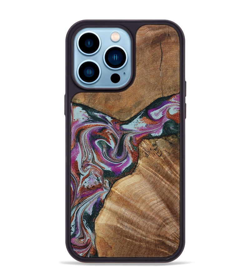 iPhone 14 Pro Max Wood Phone Case - Green (Green, 797042)