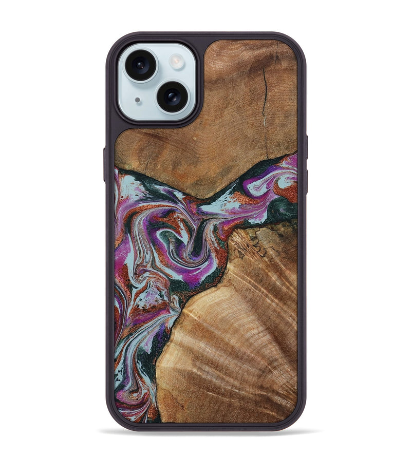 iPhone 15 Plus Wood Phone Case - Green (Green, 797042)