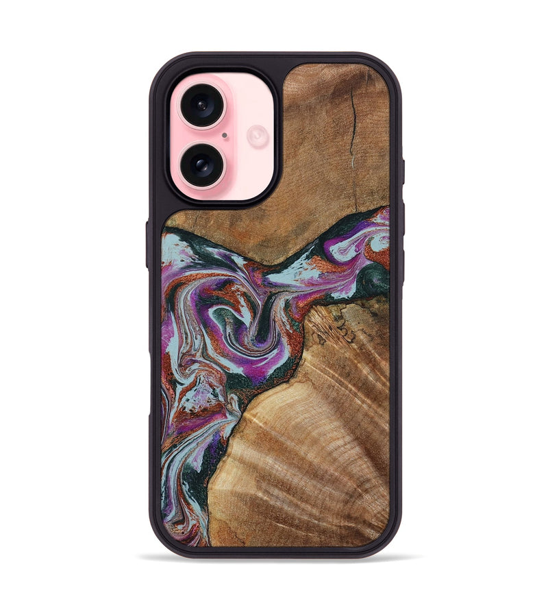 iPhone 16 Wood Phone Case - Green (Green, 797042)