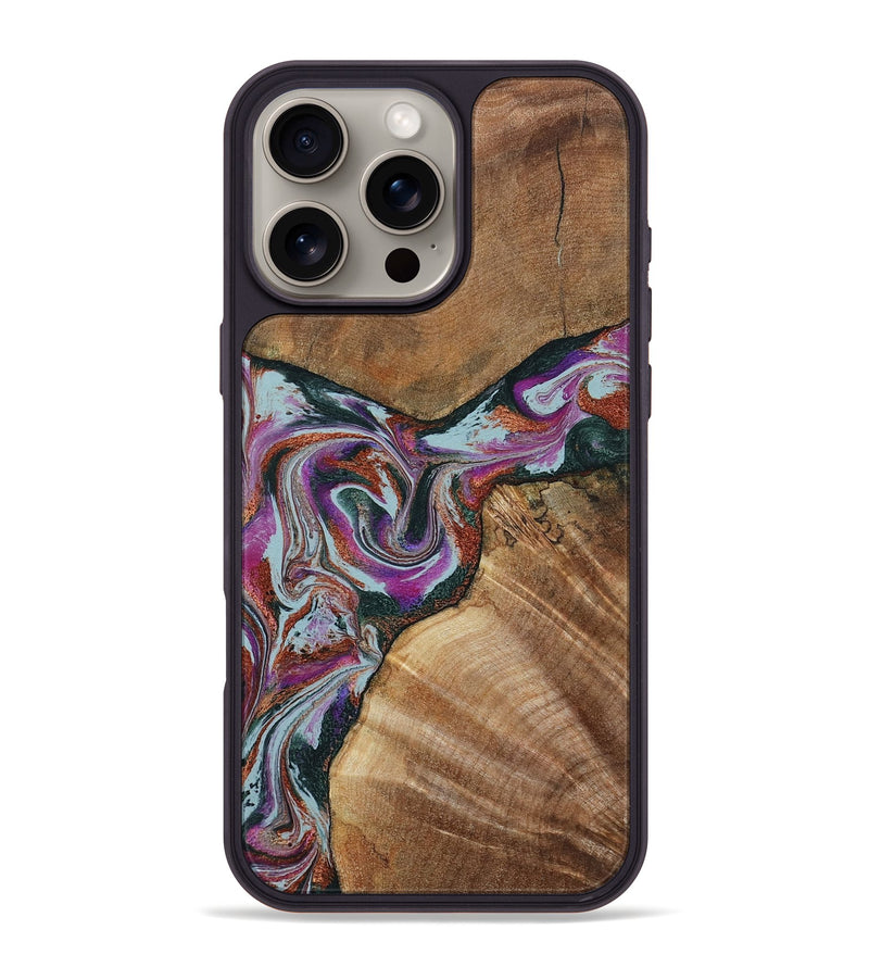 iPhone 16 Pro Max Wood Phone Case - Green (Green, 797042)