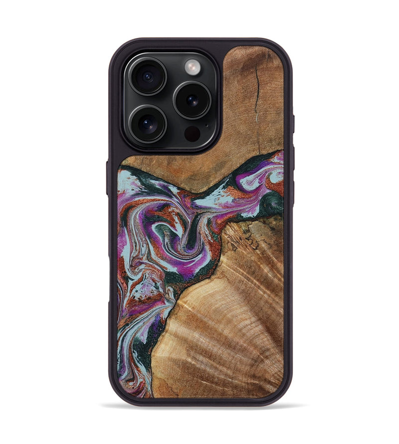 iPhone 16 Pro Wood Phone Case - Green (Green, 797042)