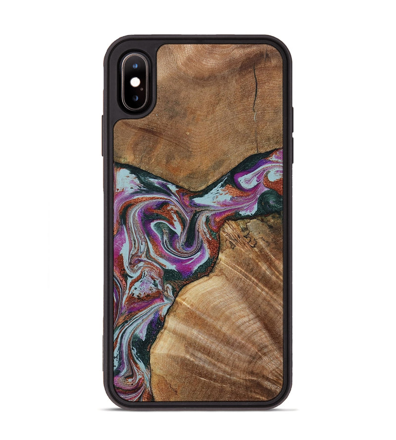 iPhone Xs Max Wood Phone Case - Green (Green, 797042)