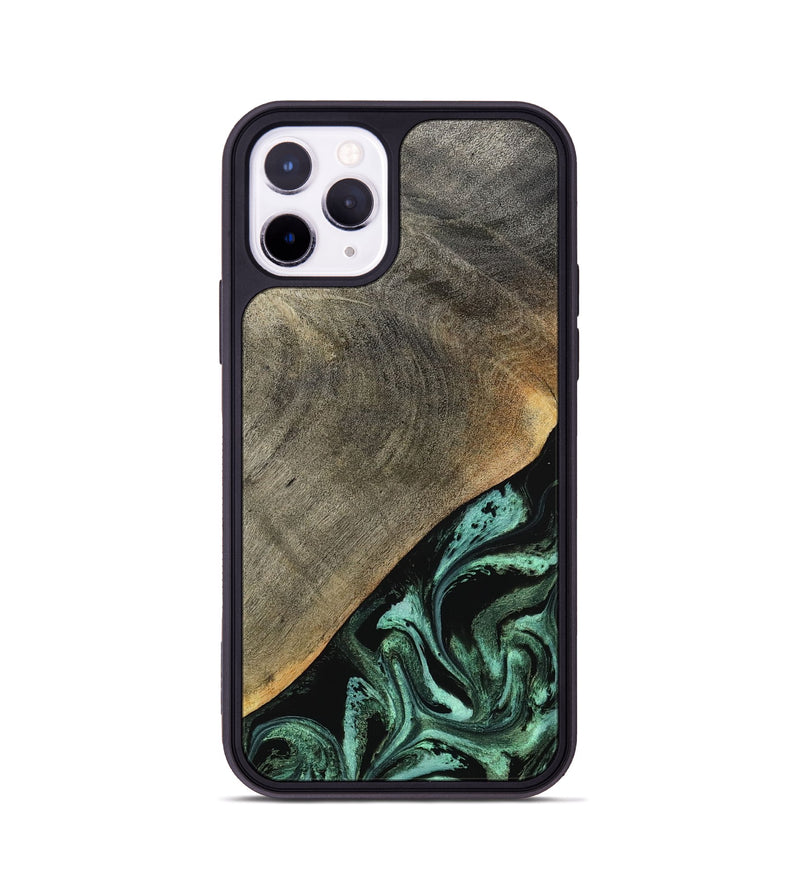 iPhone 11 Pro Wood Phone Case - Zack (Green, 797045)