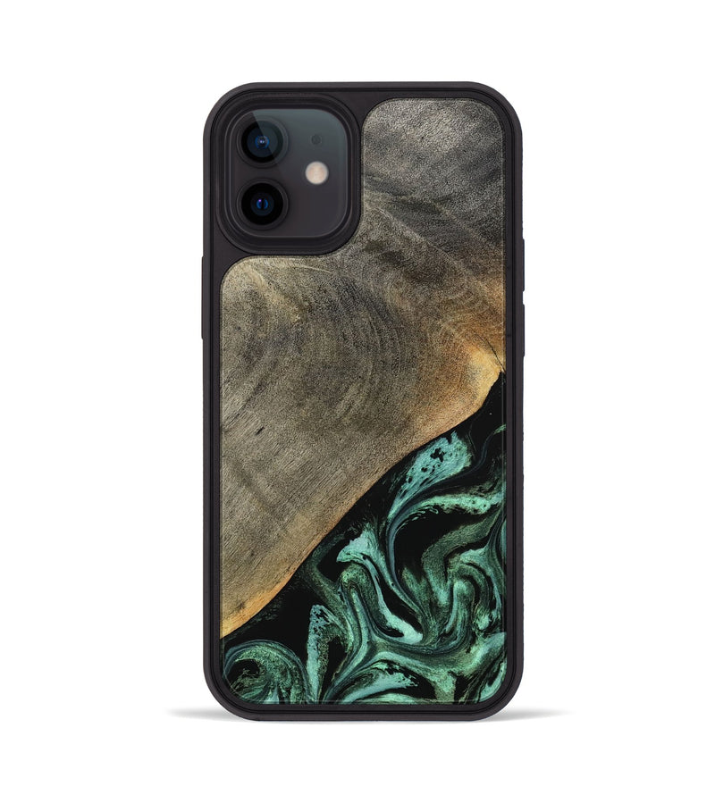 iPhone 12 Wood Phone Case - Zack (Green, 797045)