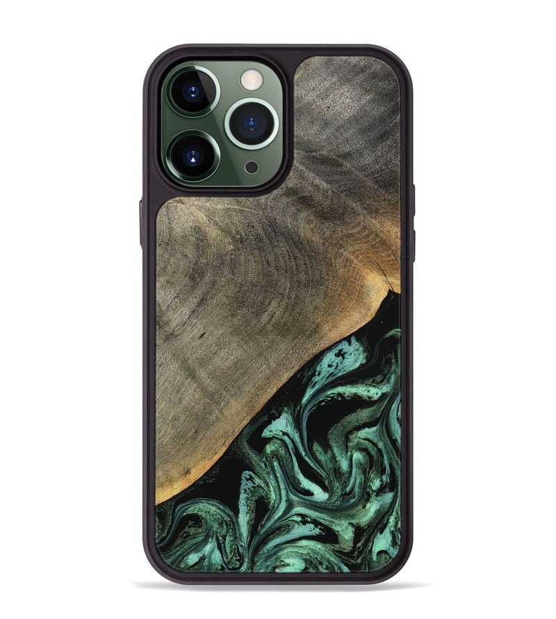 iPhone 13 Pro Max Wood Phone Case - Zack (Green, 797045)