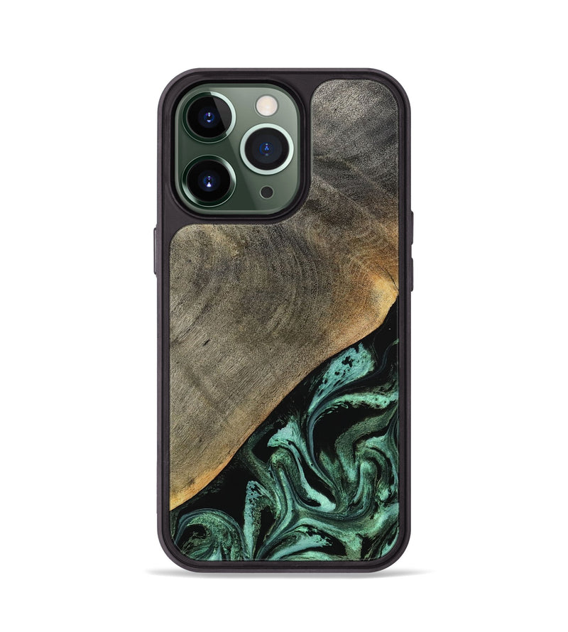 iPhone 13 Pro Wood Phone Case - Zack (Green, 797045)