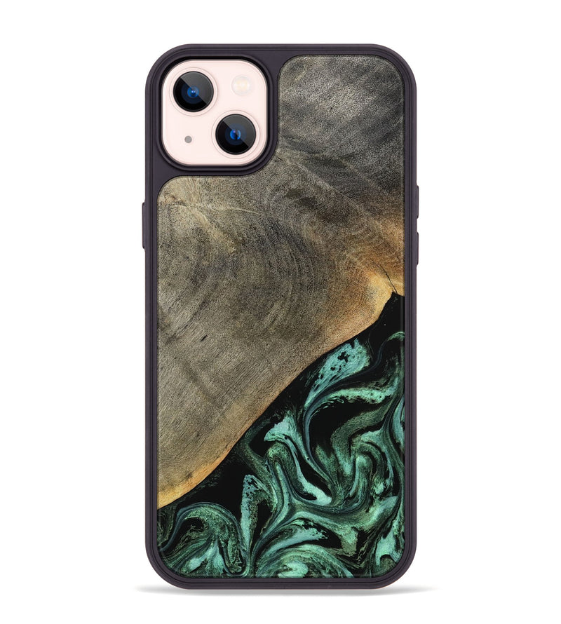 iPhone 14 Plus Wood Phone Case - Zack (Green, 797045)