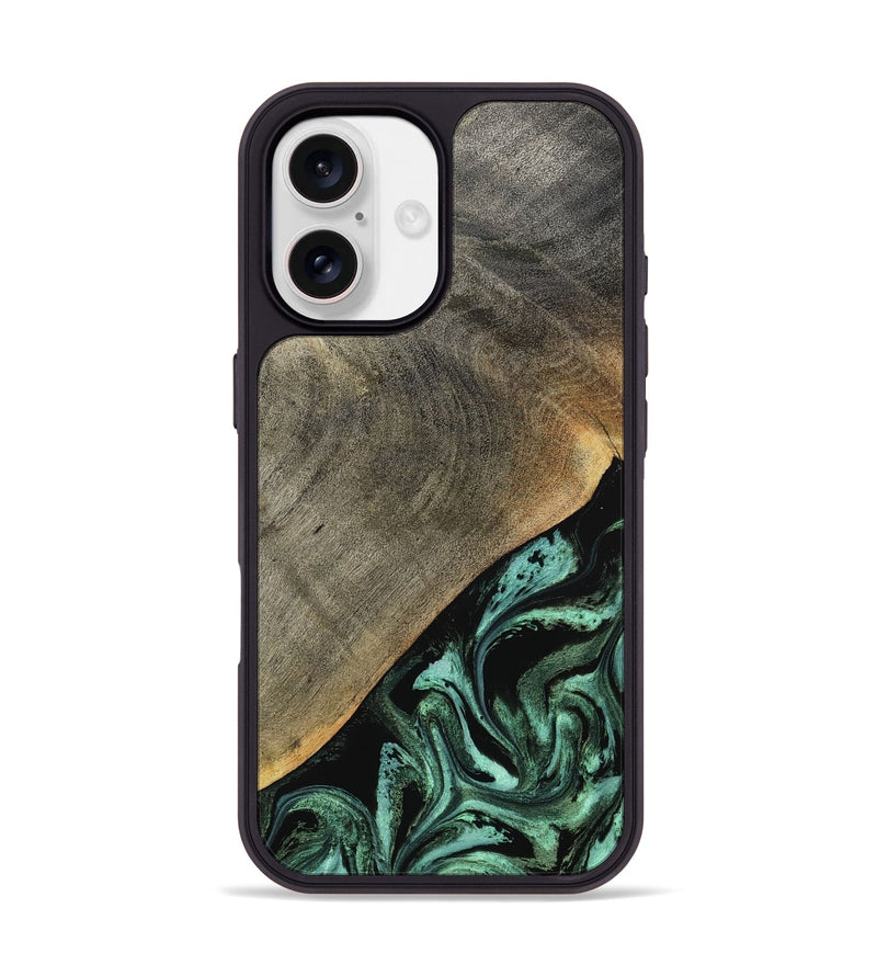 iPhone 17 Wood Phone Case - Zack (Green, 797045)