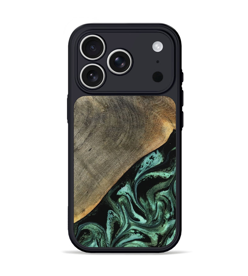 iPhone 17 Pro Wood Phone Case - Zack (Green, 797045)