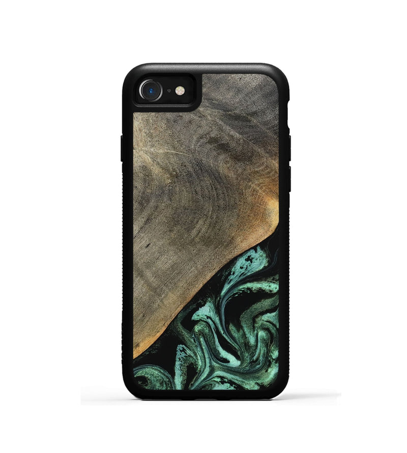 iPhone SE Wood Phone Case - Zack (Green, 797045)