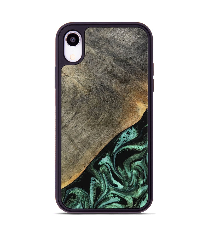 iPhone Xr Wood Phone Case - Zack (Green, 797045)