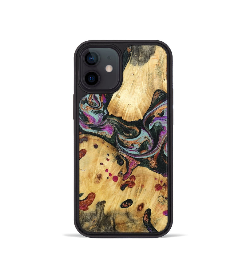 iPhone 12 mini Wood Phone Case - Avis (Green, 797053)