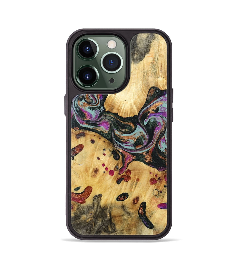 iPhone 13 Pro Wood Phone Case - Avis (Green, 797053)