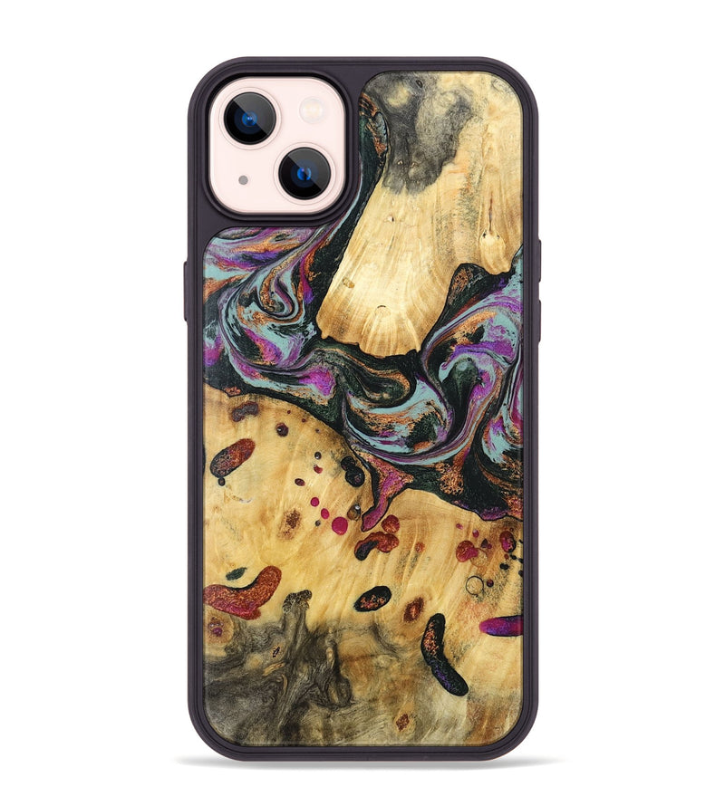 iPhone 14 Plus Wood Phone Case - Avis (Green, 797053)