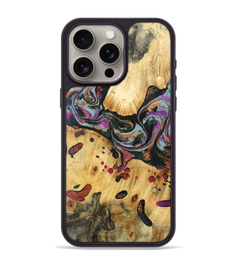 iPhone 15 Pro Max Wood Phone Case - Avis (Green, 797053)