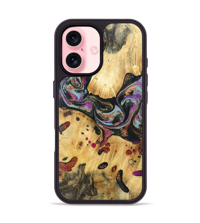 iPhone 16 Wood Phone Case - Avis (Green, 797053)
