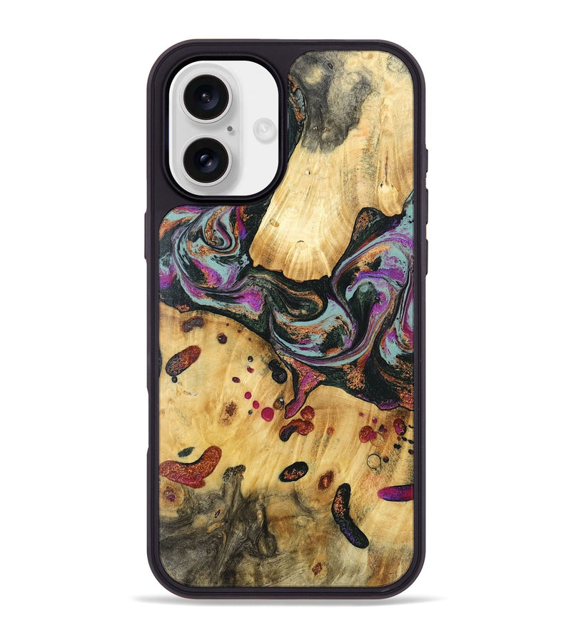 iPhone 16 Plus Wood Phone Case - Avis (Green, 797053)